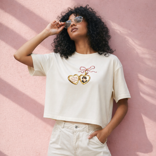 Emotionally Committed Boxy Crop Tee
