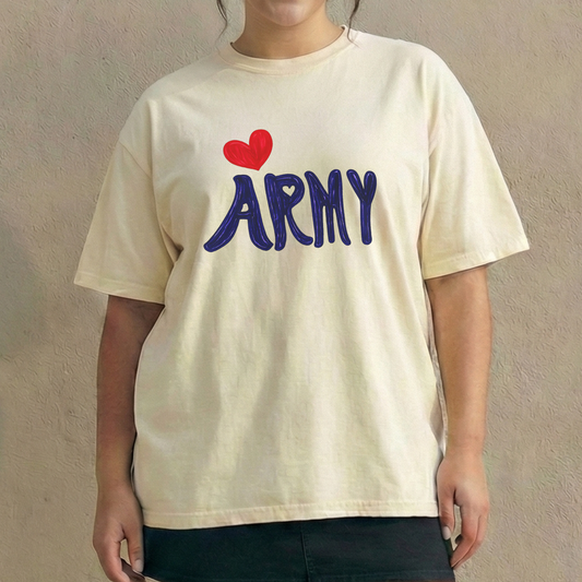 Borahae ARMY Heart Relaxed Tee