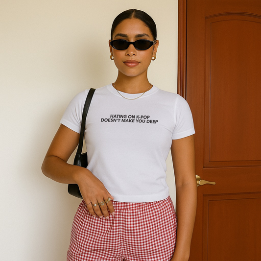 Hating on K-Pop Doesn’t Make You Deep Baby Tee