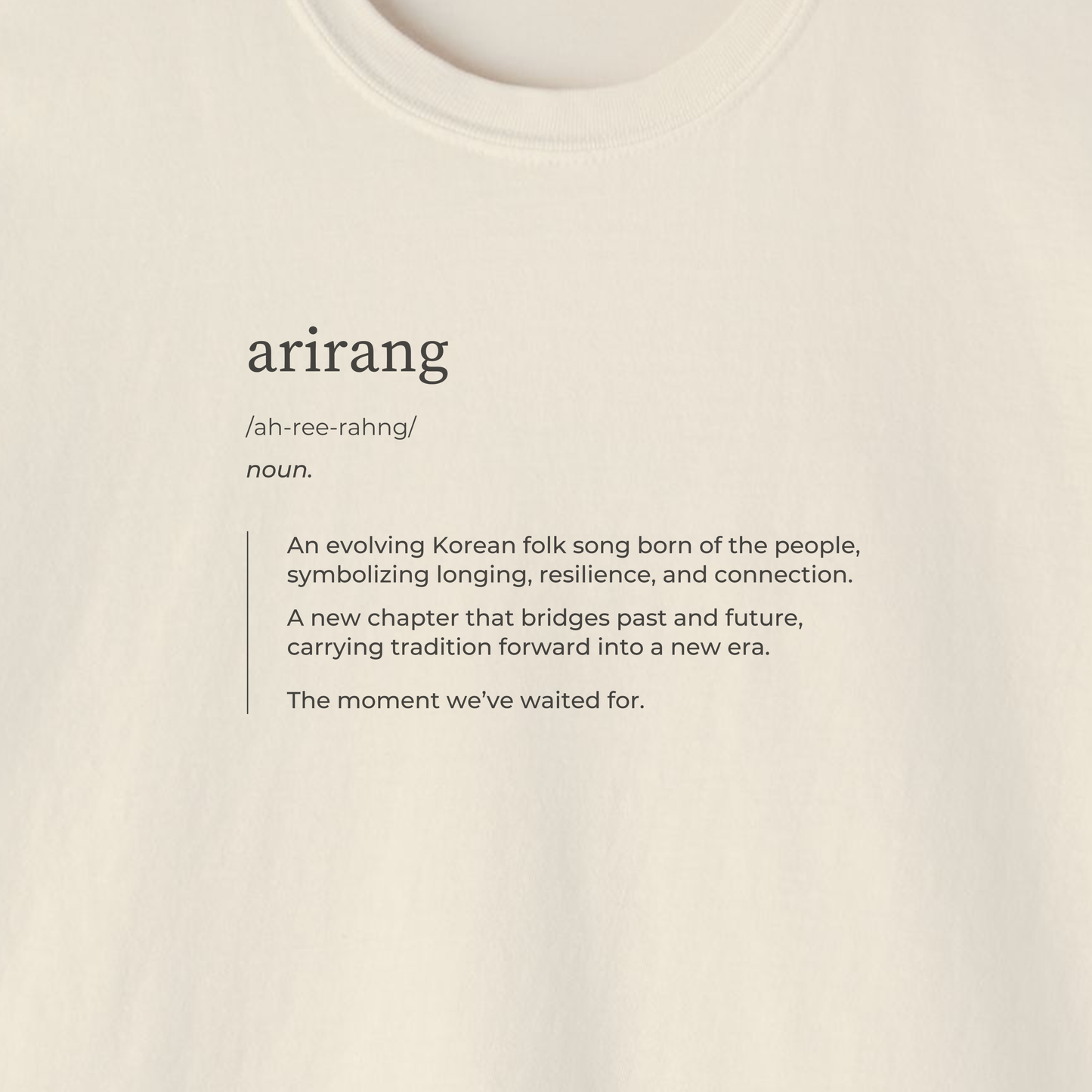 Arirang Boxy Crop Tee
