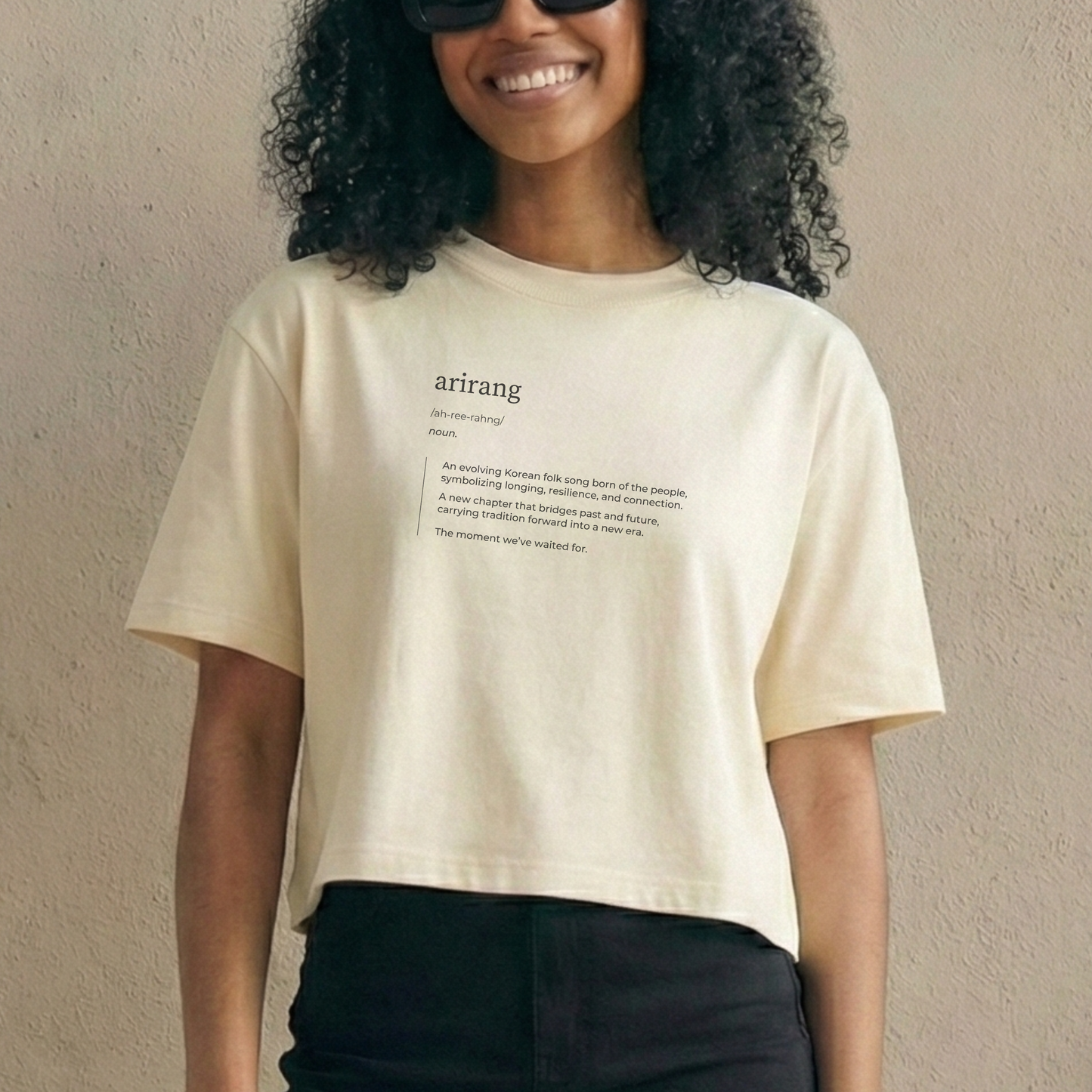 Arirang Boxy Crop Tee