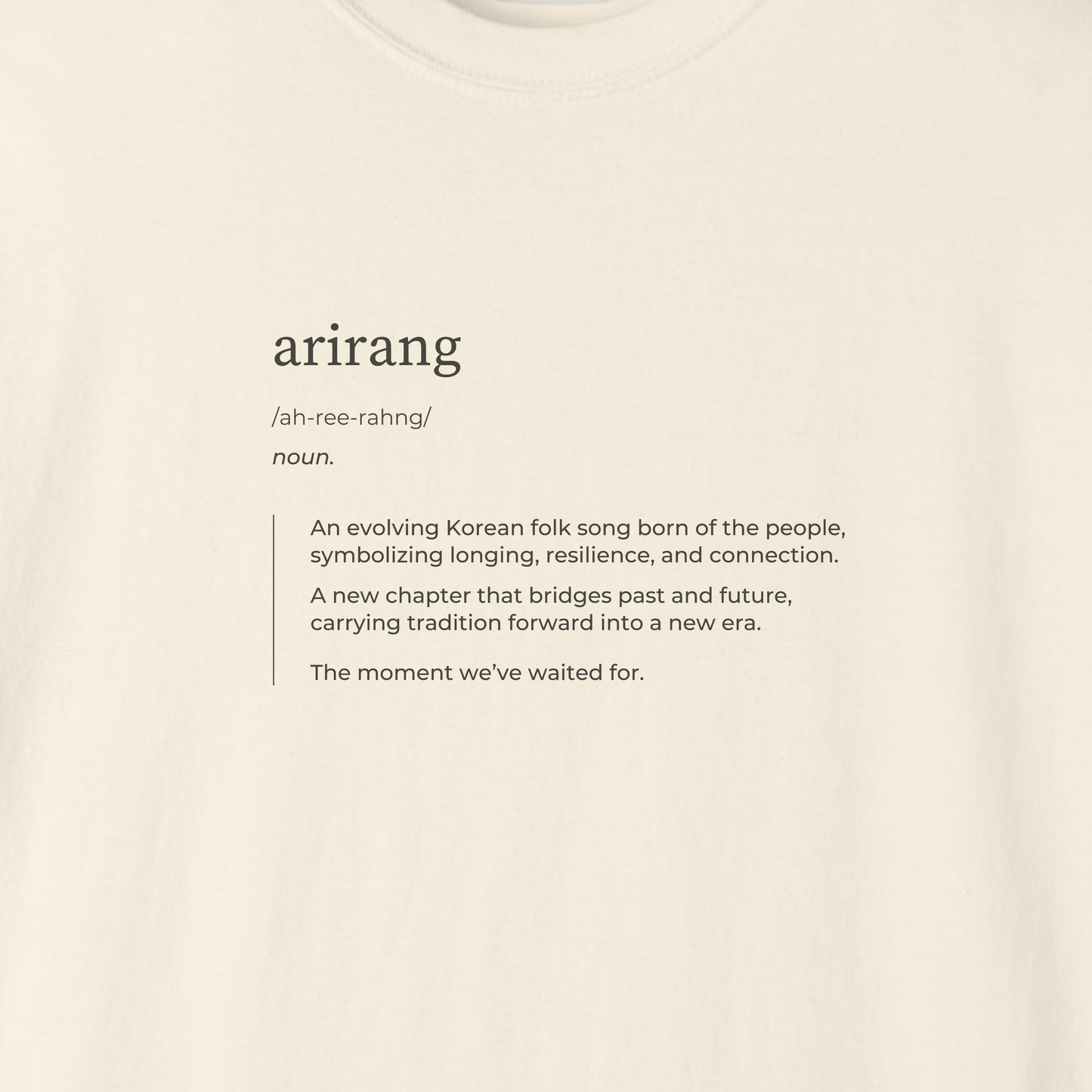 Arirang Relaxed Tee