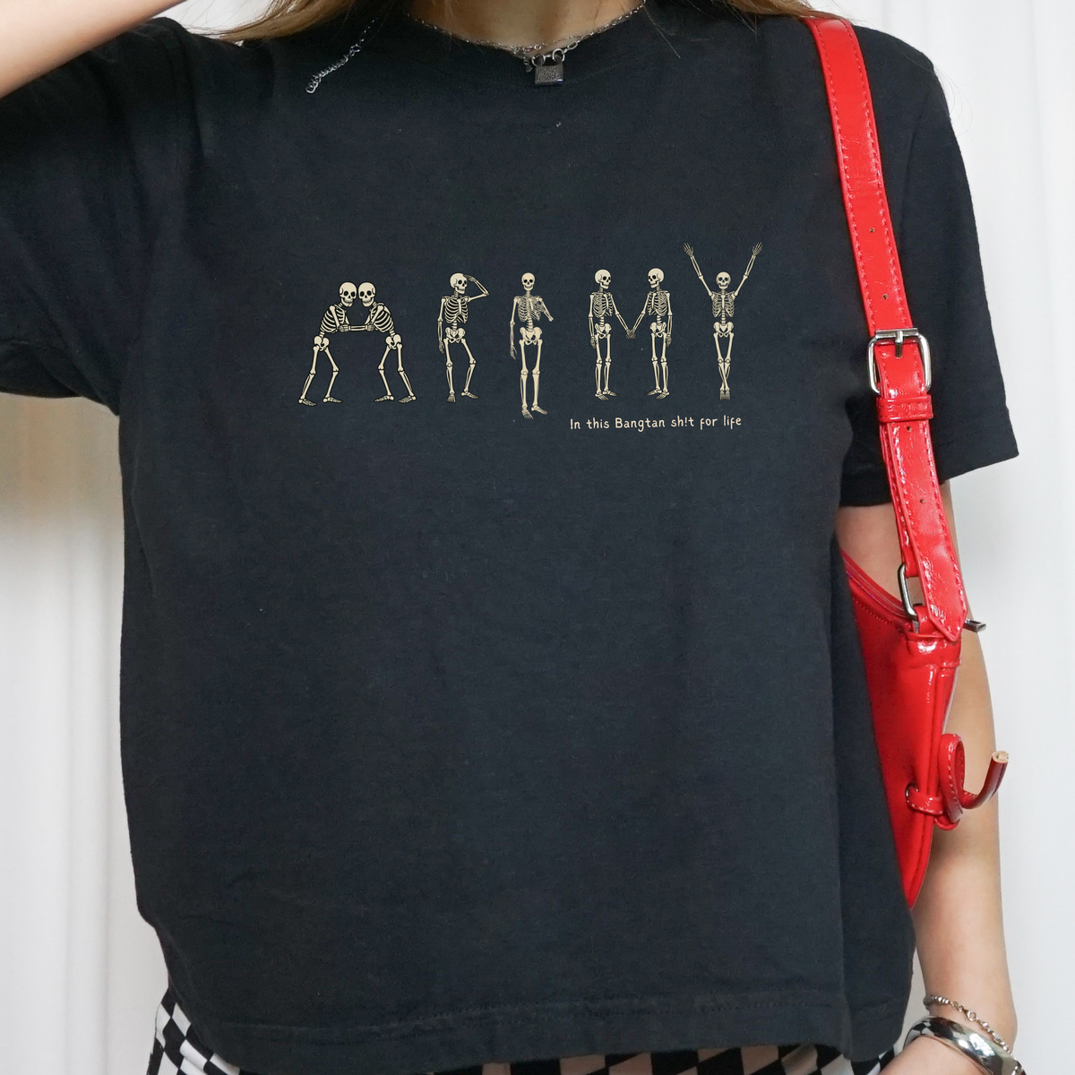 BTS ARMY of the Dead Halloween Boxy Crop Tee