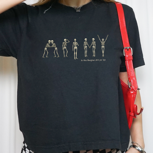 BTS ARMY of the Dead Halloween Boxy Crop Tee