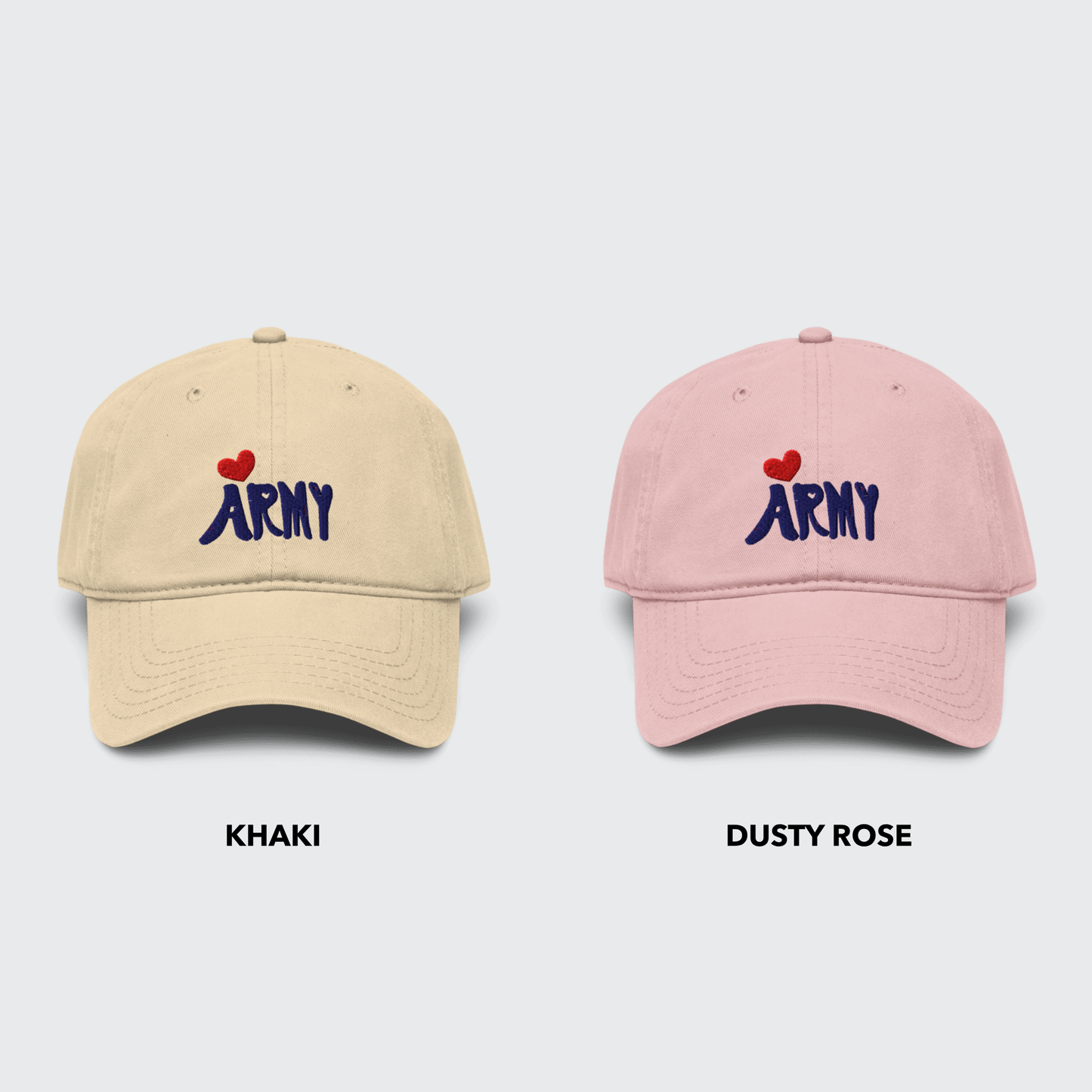 Borahae ARMY Heart Dad Hat