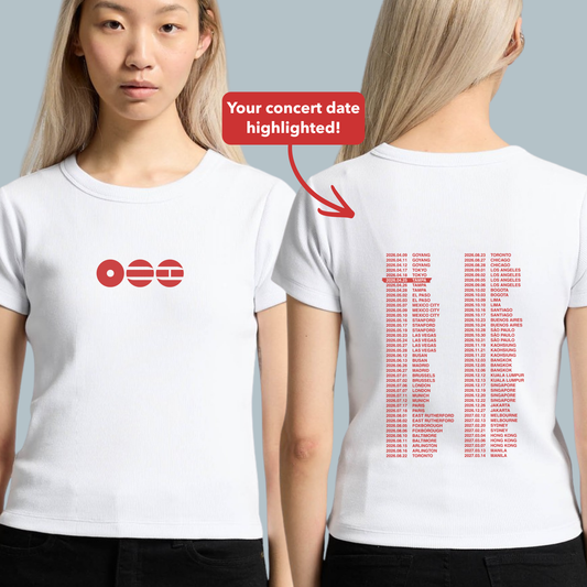 Arirang Tour Baby Tee - Custom Concert Date