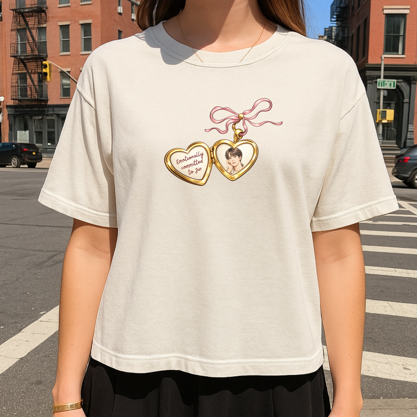 Emotionally Committed Boxy Crop Tee