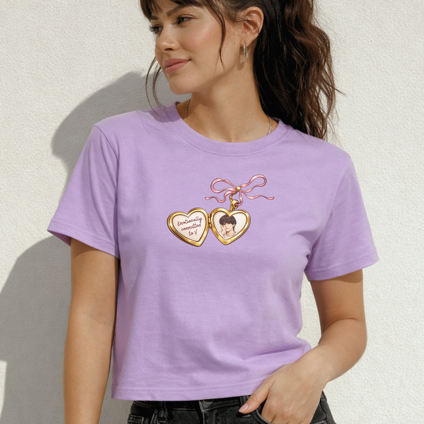 Emotionally Committed Boxy Crop Tee