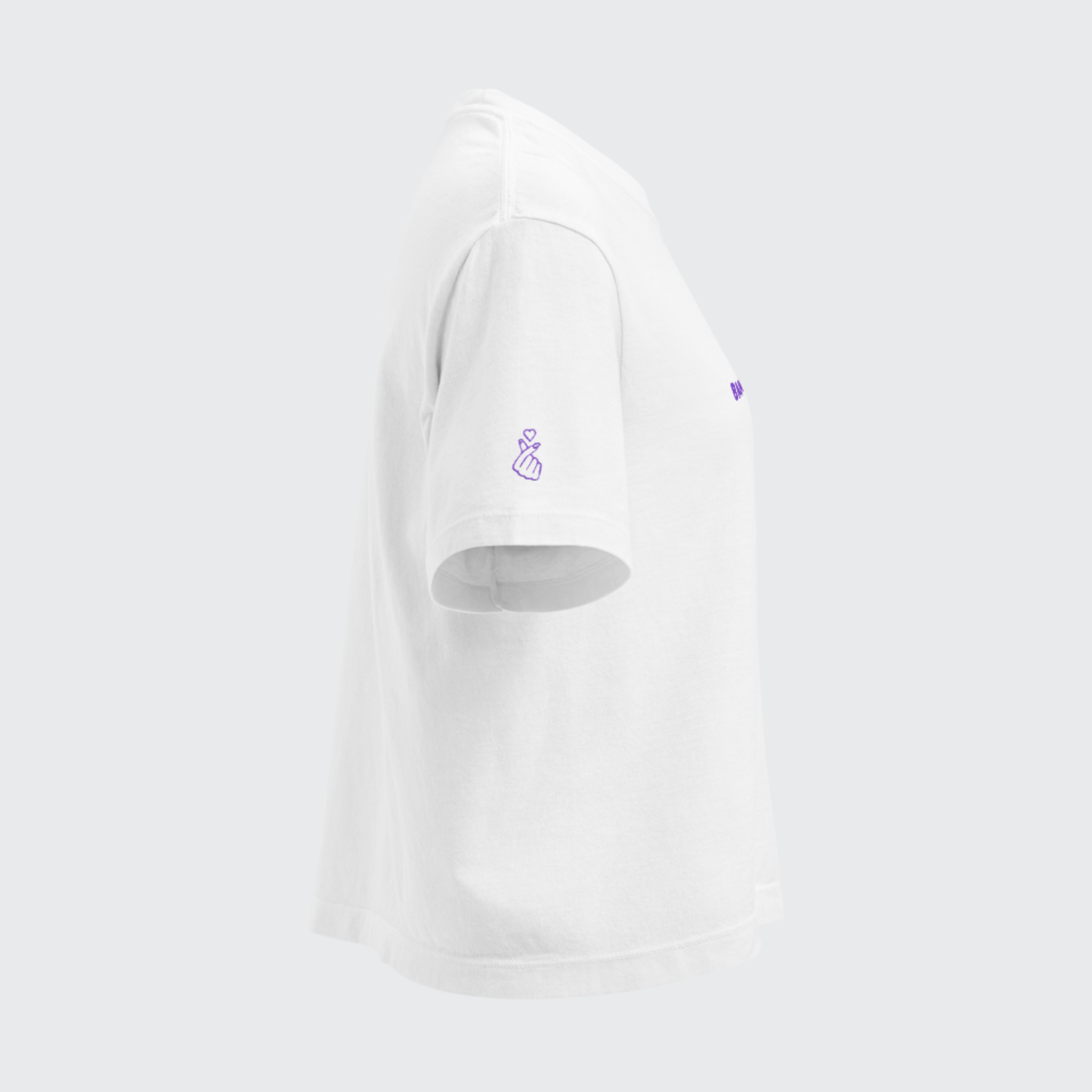 Bangtan Forever Embroidered Boxy Crop Tee