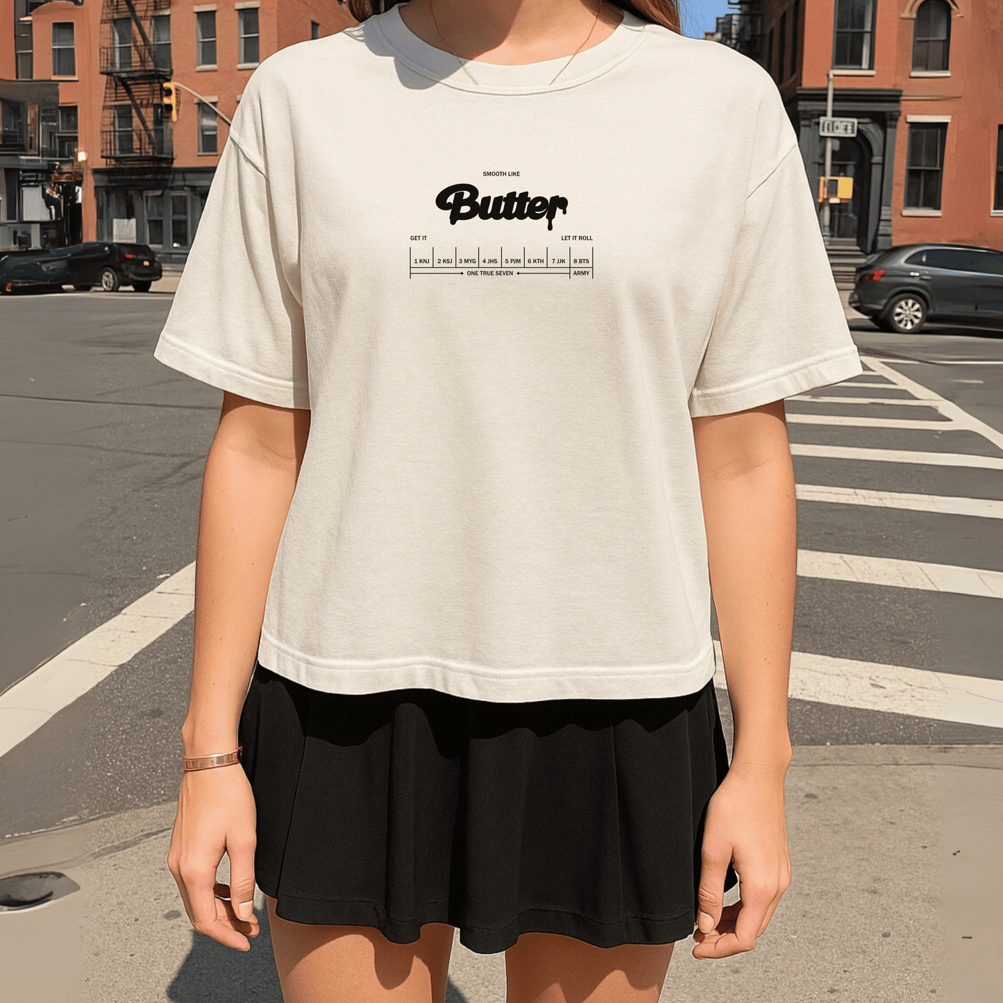 Butter Boxy Crop Tee