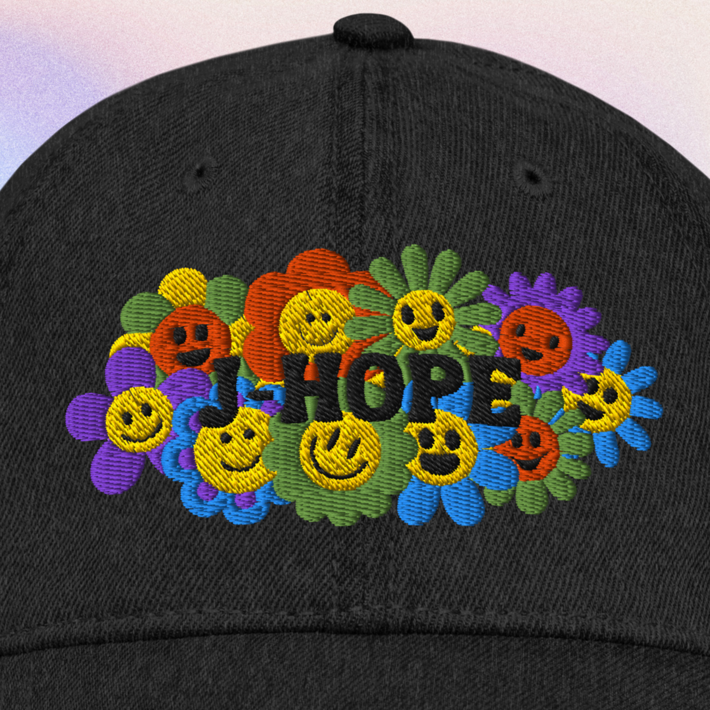 JHope Denim Dad Embroidered Dad Hat