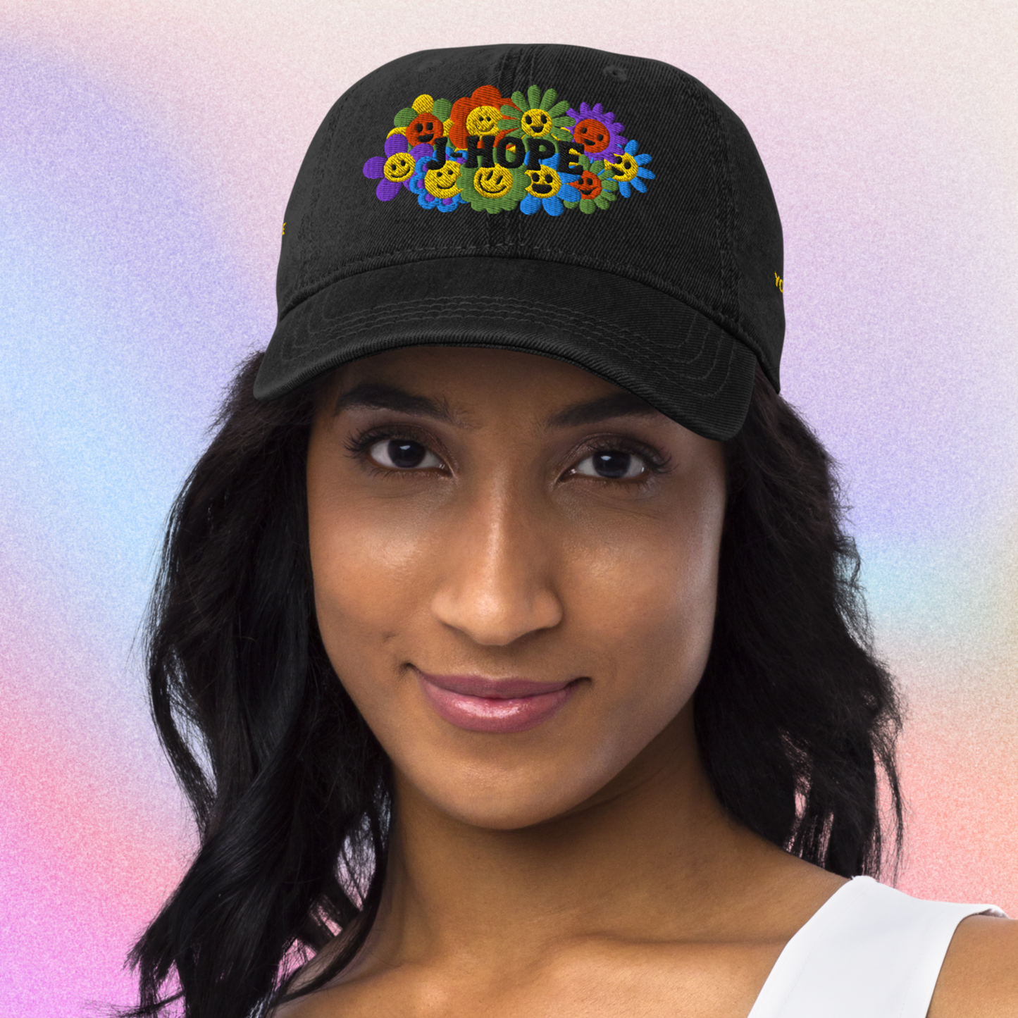 JHope Denim Dad Embroidered Dad Hat