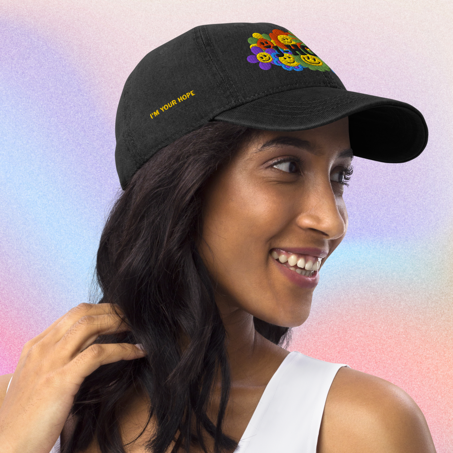 JHope Denim Dad Embroidered Dad Hat