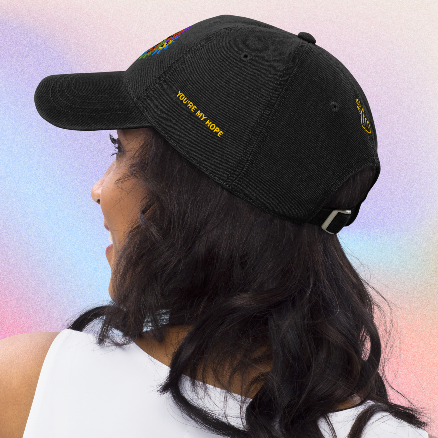 JHope Denim Dad Embroidered Dad Hat