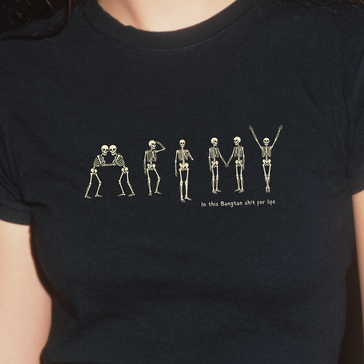 BTS ARMY of the Dead Halloween Baby Tee