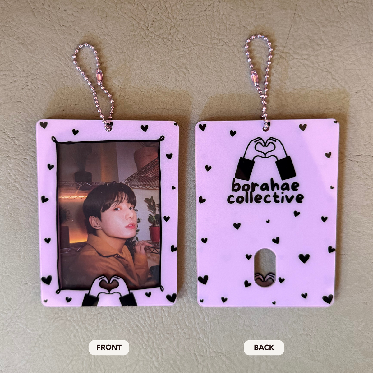 Hearts Acrylic KPop Photocard Holder