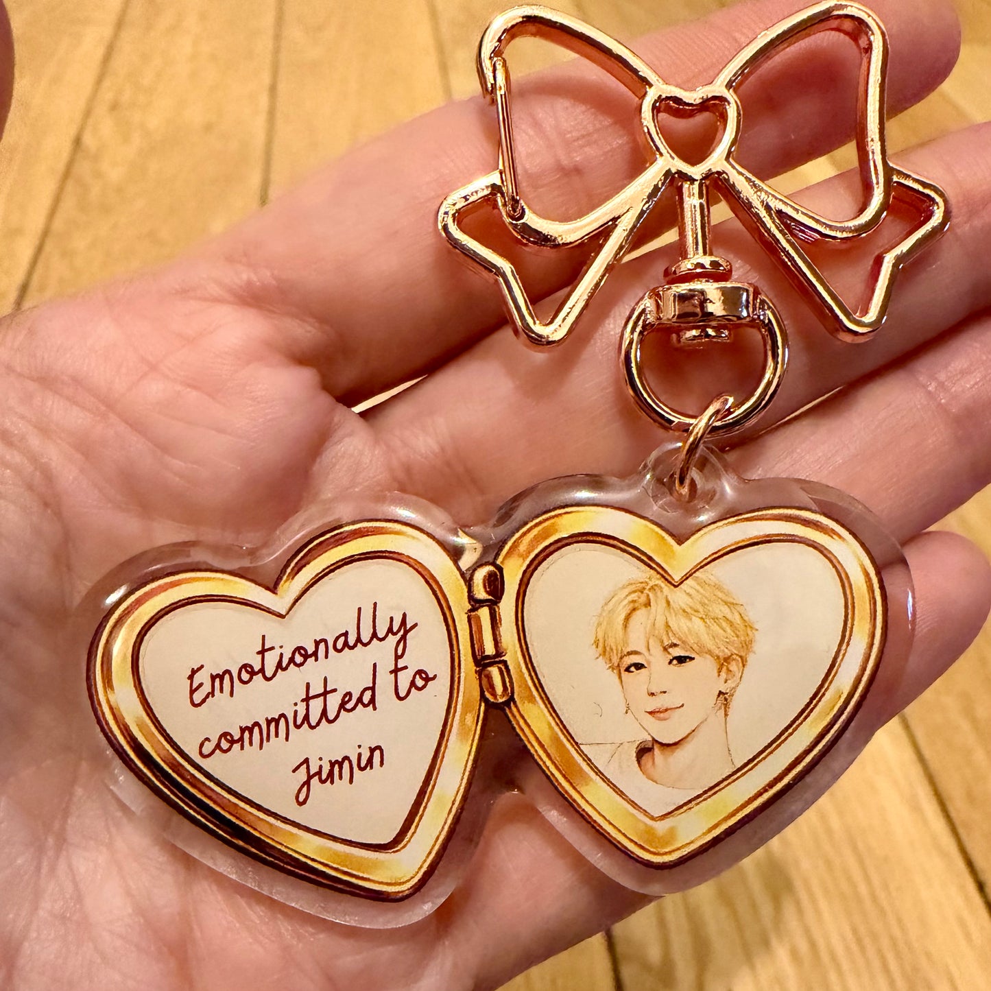 Emotionally Committed to My Bangtan Bias Keychain