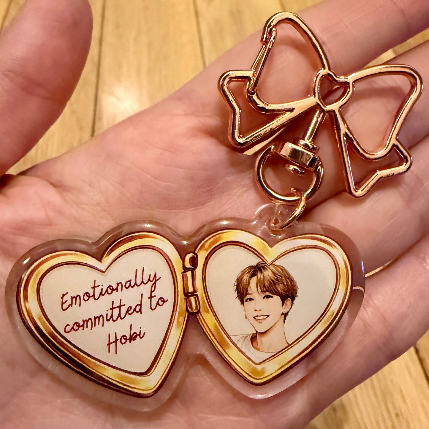 Emotionally Committed to My Bangtan Bias Keychain