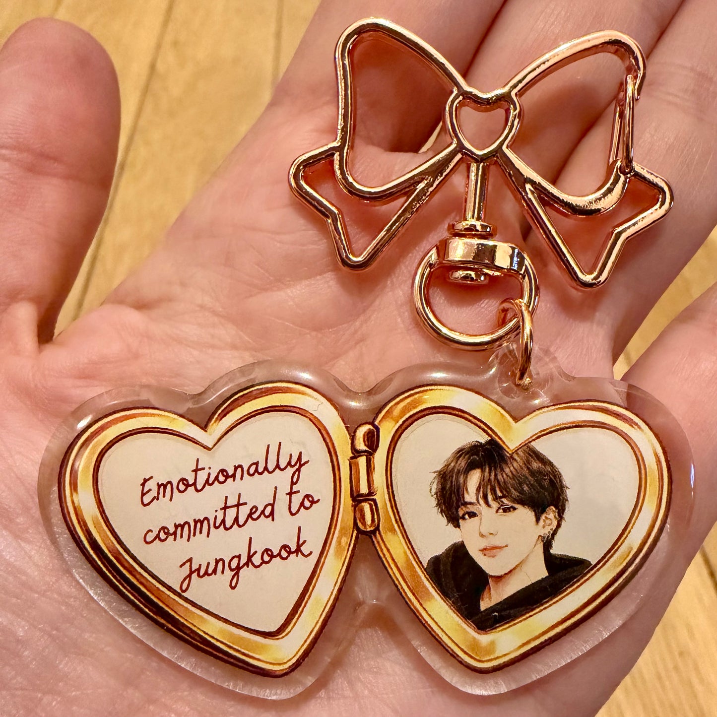 Emotionally Committed to My Bangtan Bias Keychain