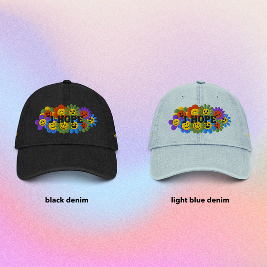 JHope Denim Dad Embroidered Dad Hat