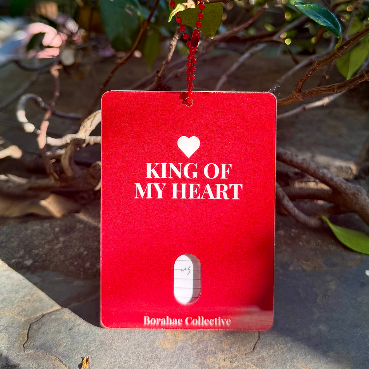 King of my Heart Acrylic KPop Photocard Holder