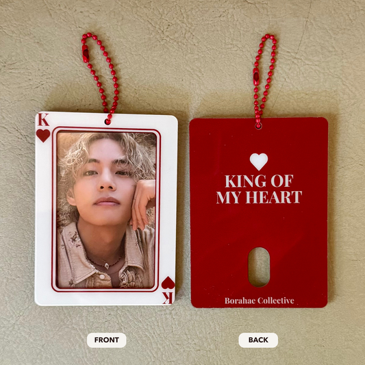 King of my Heart Acrylic KPop Photocard Holder