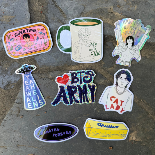 Bangtan Vinyl Stickers for ARMY