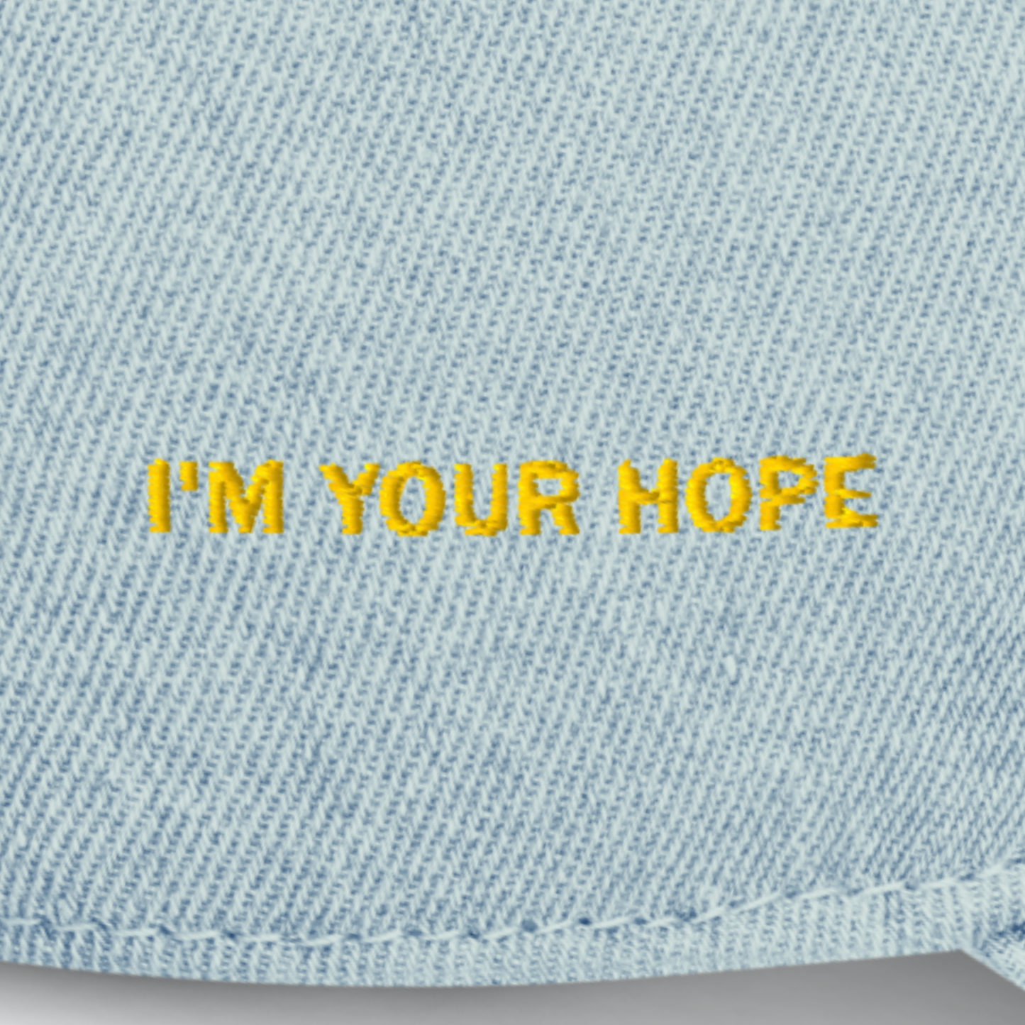 JHope Denim Dad Embroidered Dad Hat