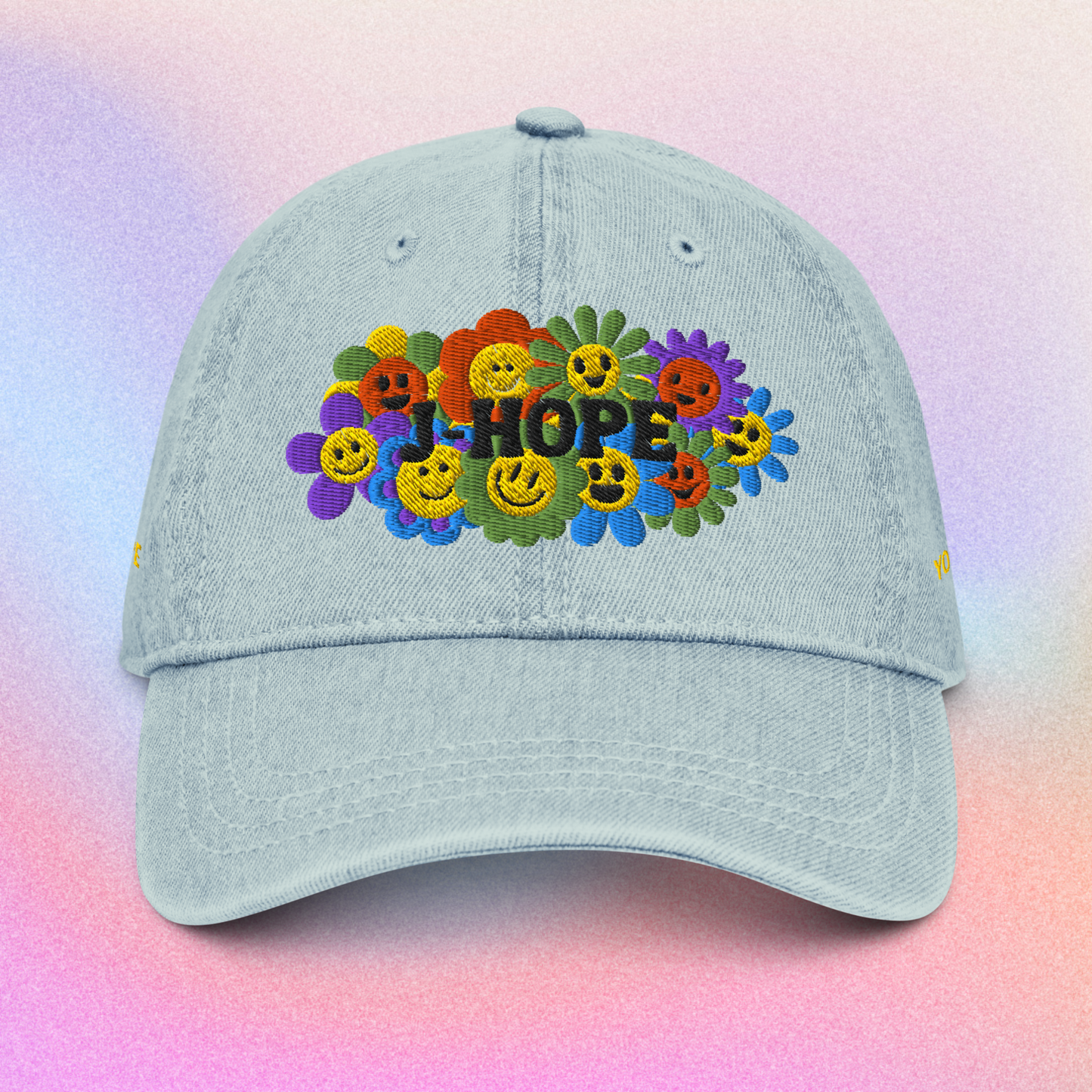 JHope Denim Dad Embroidered Dad Hat