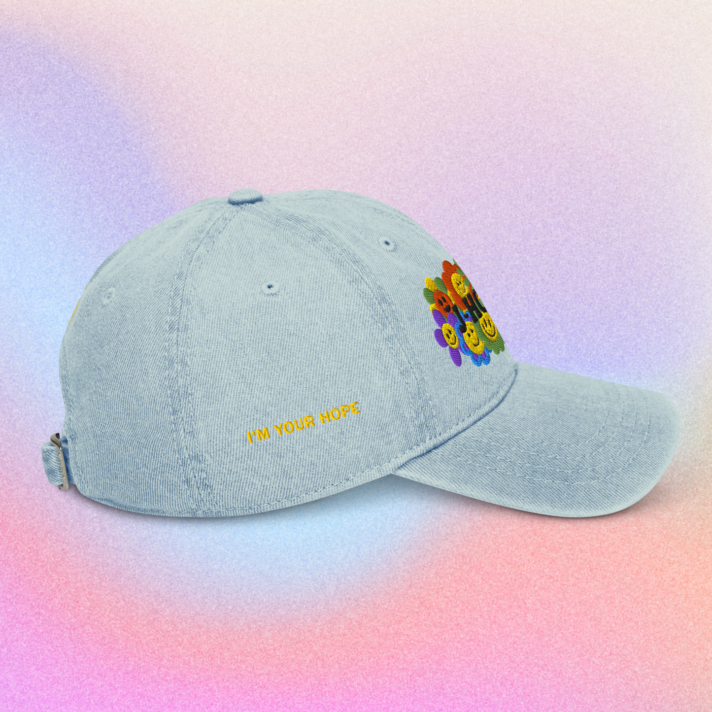JHope Denim Dad Embroidered Dad Hat
