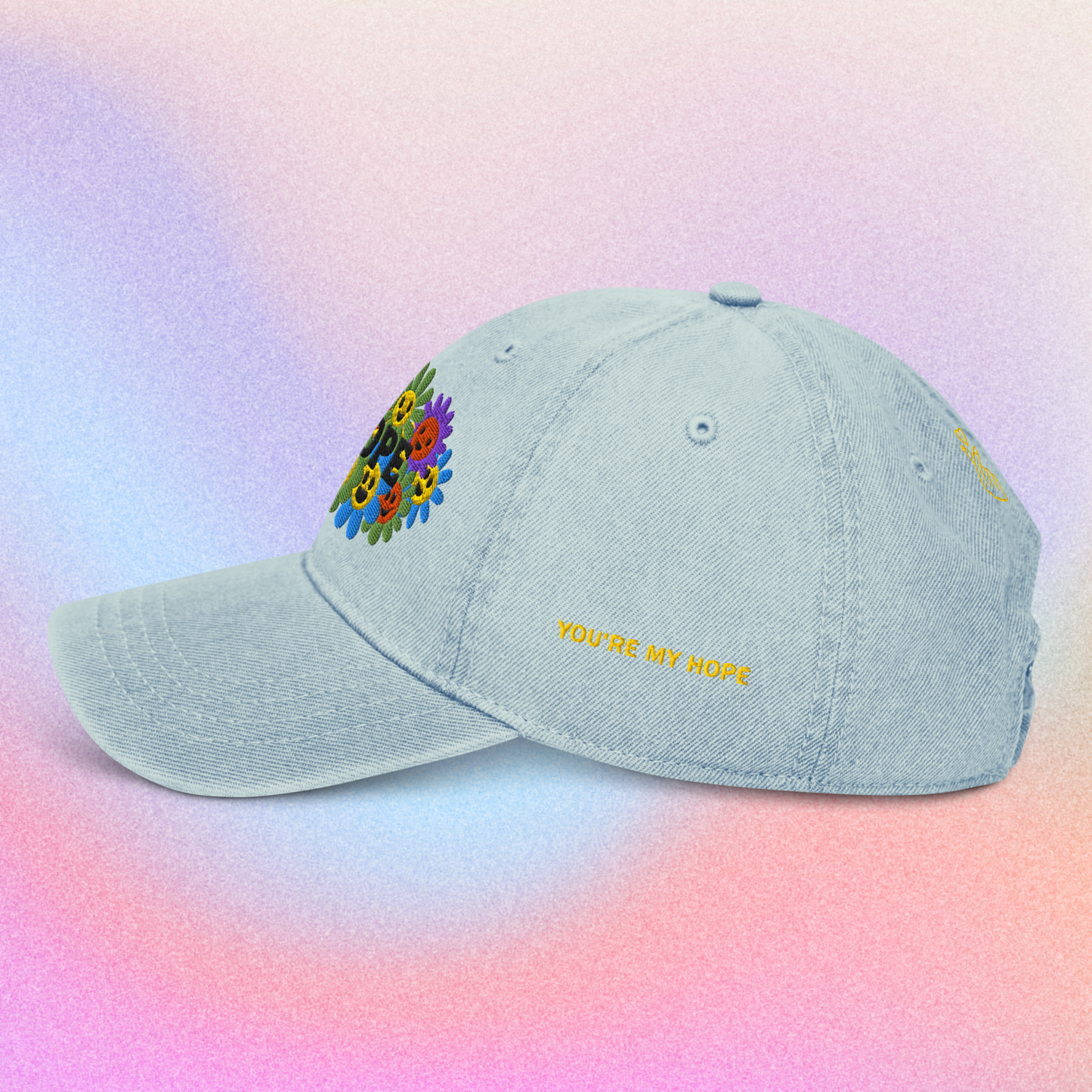 JHope Denim Dad Embroidered Dad Hat