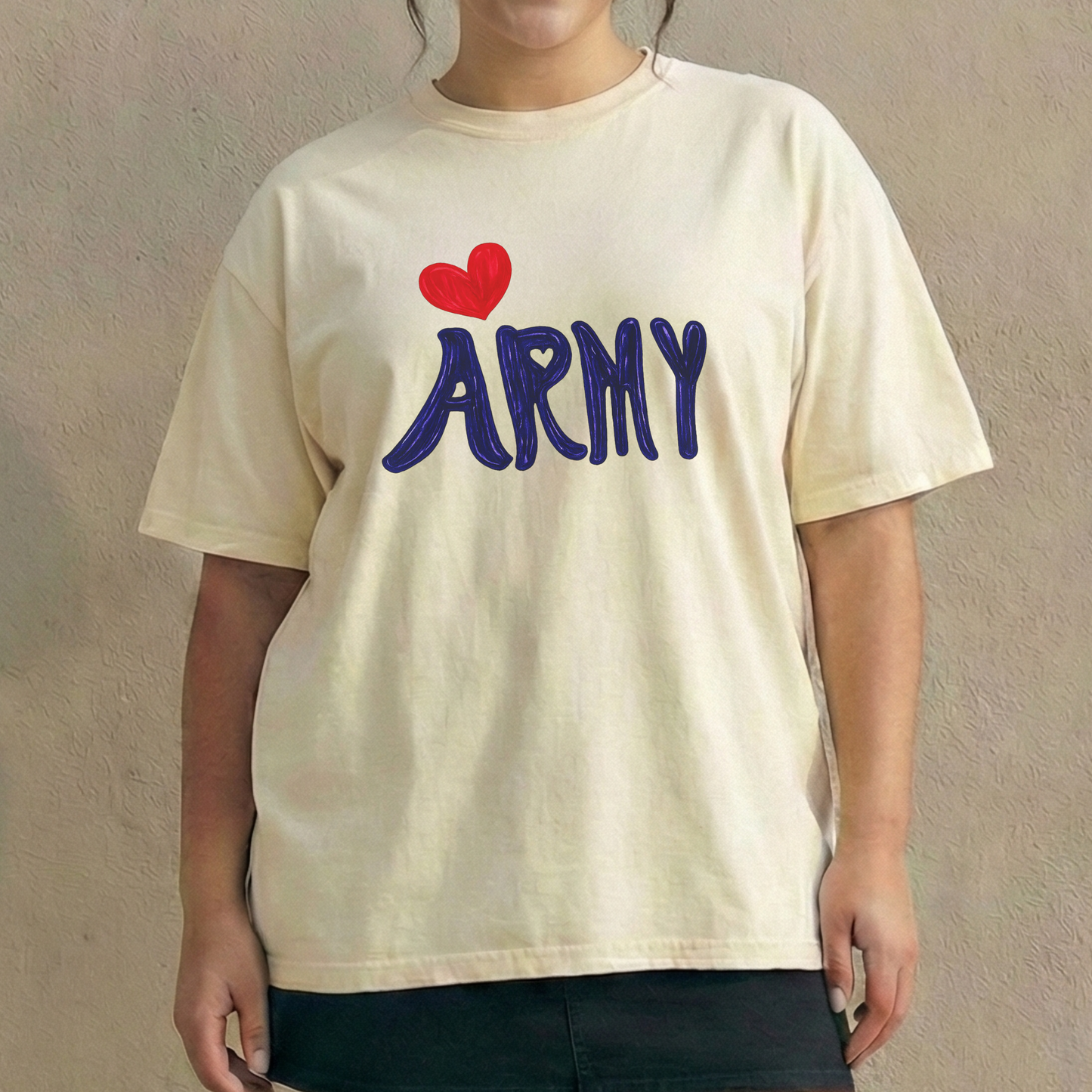 Borahae ARMY Heart Relaxed Tee