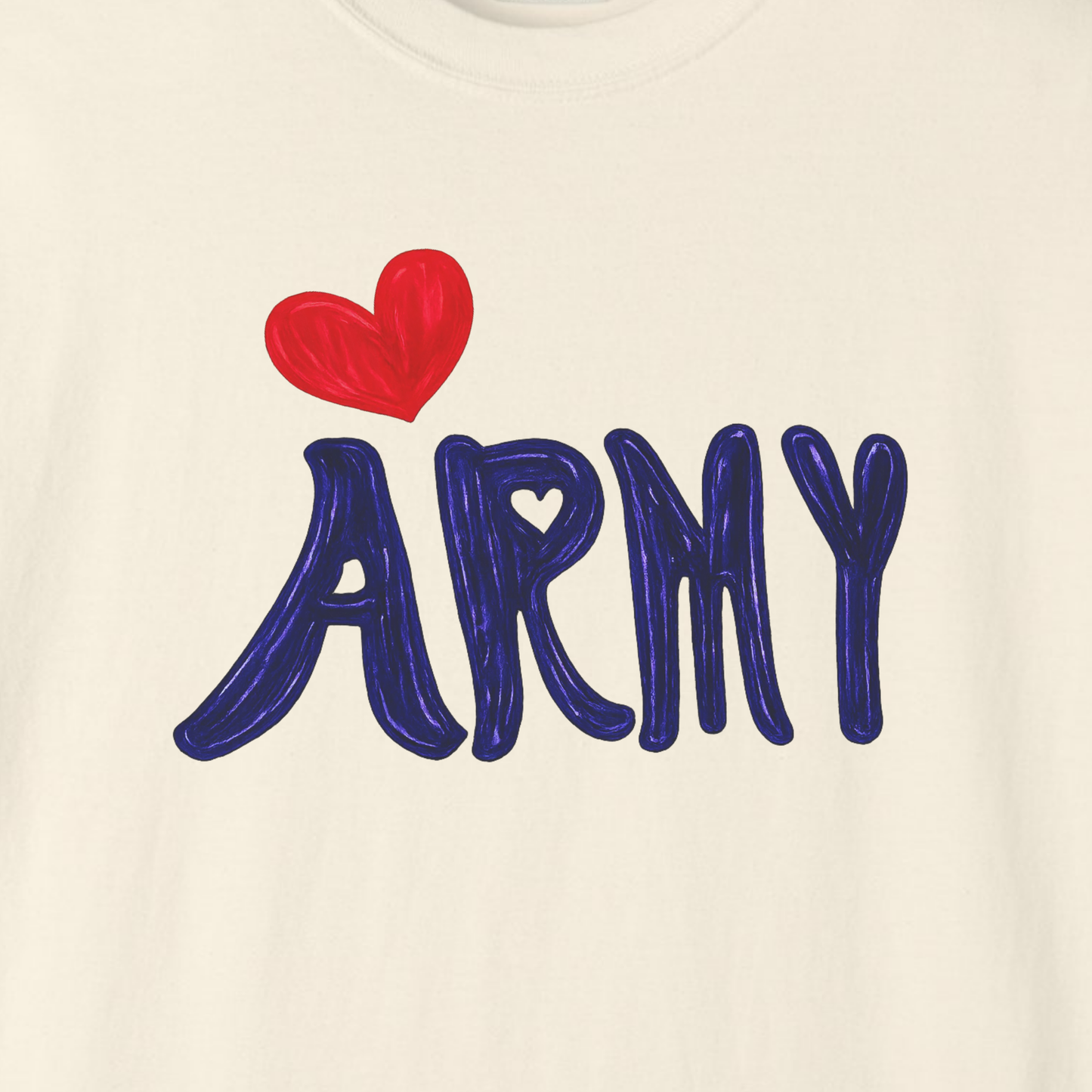 Borahae ARMY Heart Relaxed Tee