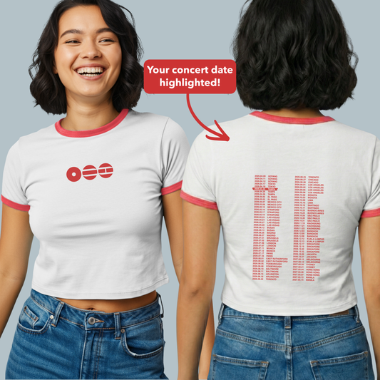 Arirang Tour Baby Ringer Tee - Custom Concert Date