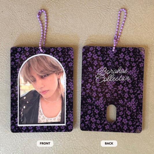 Romantic Flowers Acrylic KPop Photocard Holder